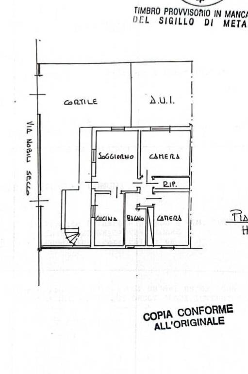 planimetria catastale piano terra 1