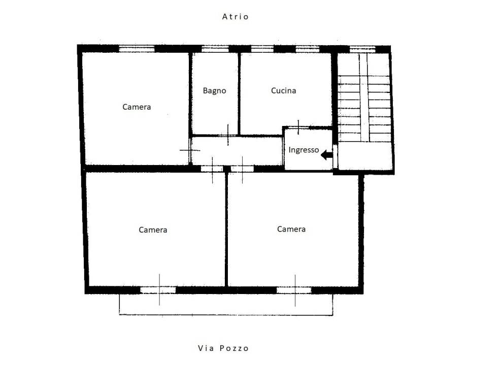 Rilievo planimetrico odierno P. 2