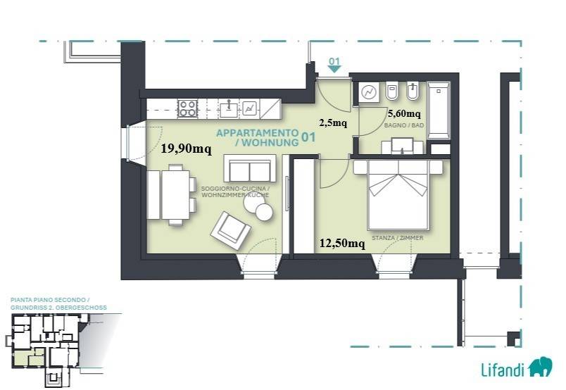 neumarkt   egna  woh1  plan