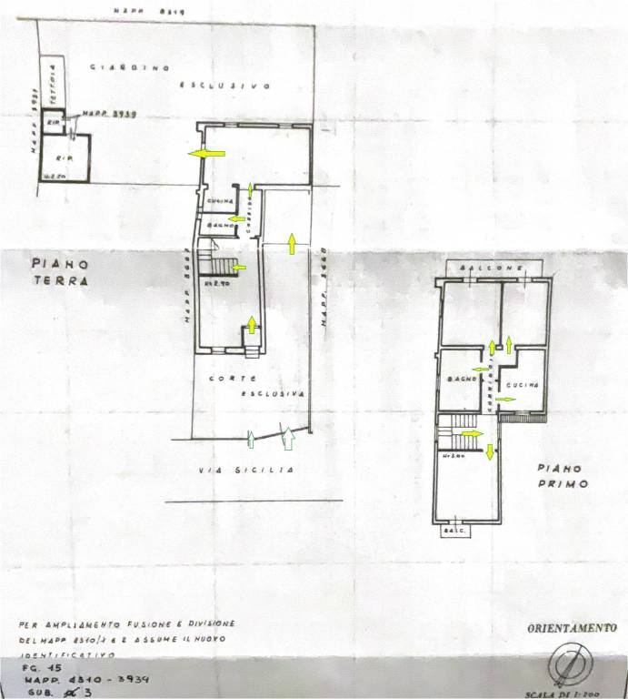 scheda catastale  villa Bergamo0