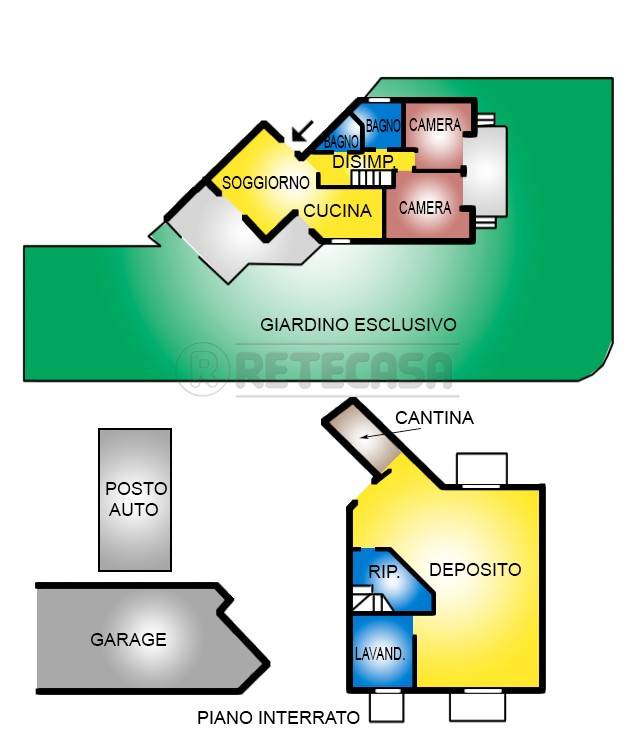 planimetria abitazione e interrato