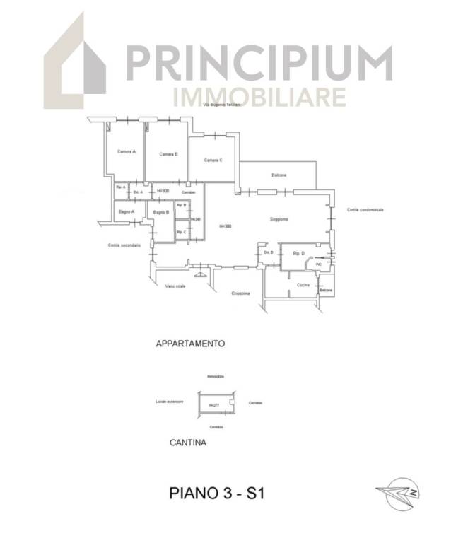 PLANIMETRIA VIA A. CATALANI 26 CON LOGO