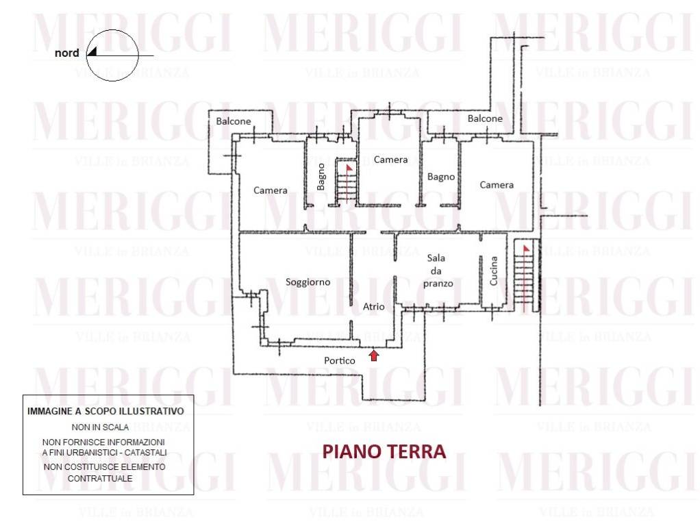 planimetria piano terra - villa missaglia - vendit