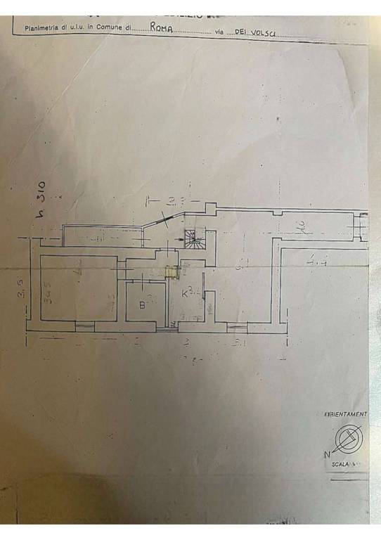 planimetria via dei volsci 530.000 1