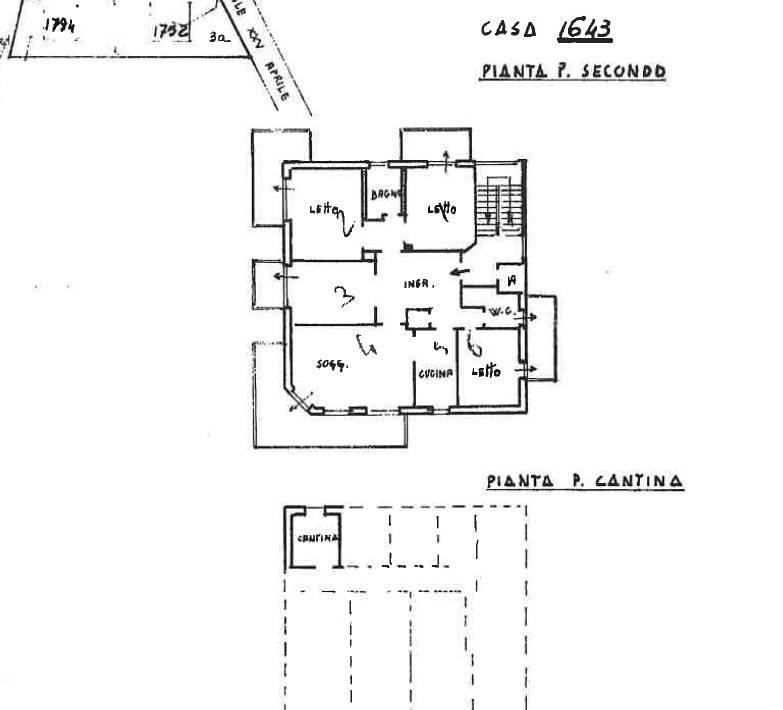 Planimetria appartamento e cantina