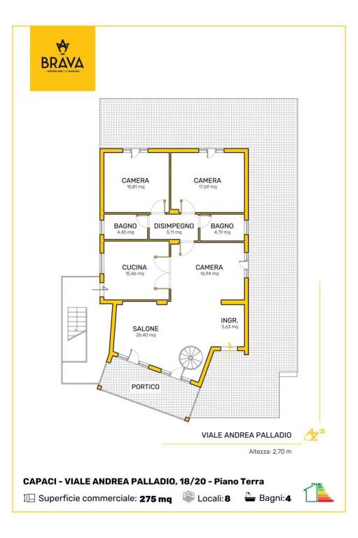 plan BRAVA_Plan_CAPACI - VIALE ANDREA PALLADIO n. 