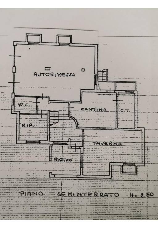 planimetria piano seminterrato