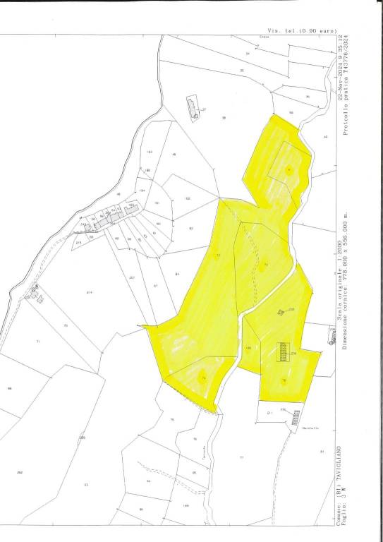 Mappa terreni evidenziata 1