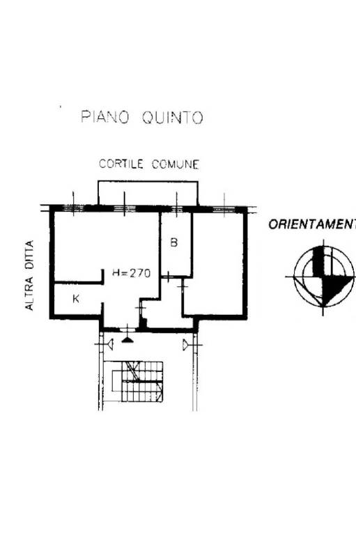 Planimetria appartamento Cornaredo via Monzoro 40 