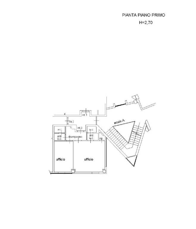 Planimetria ufficio piccolo sx