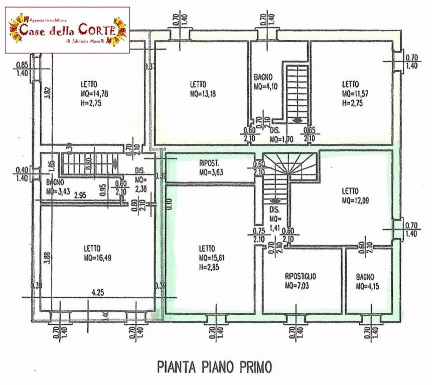 Planimetria Piano Primo