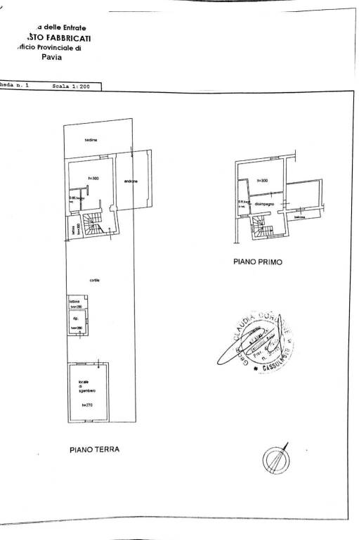 Planimetria prima Villetta