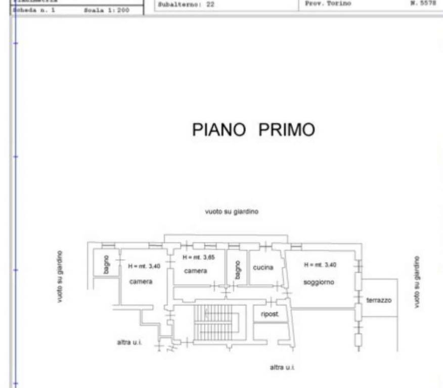 planimetria catastale s.22