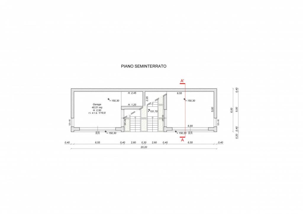 01 planimetria piano seminterrato a3