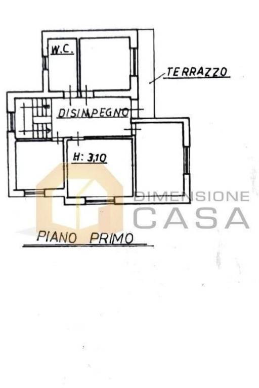 Planimetria piano primo