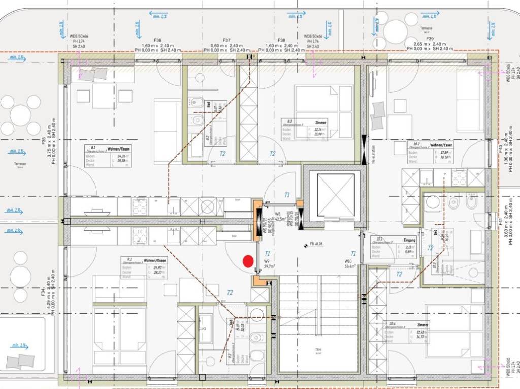 W9: Nuovo appartamentino con terrazza, piano terzo - Planimetria 1