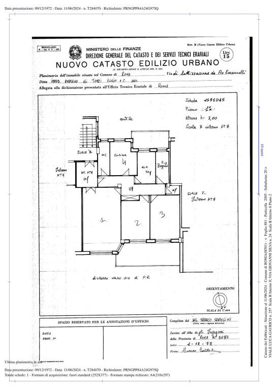 PLN_ VIALE LUCA GAURICO 257_FGL 881 PART 2005 SUB 