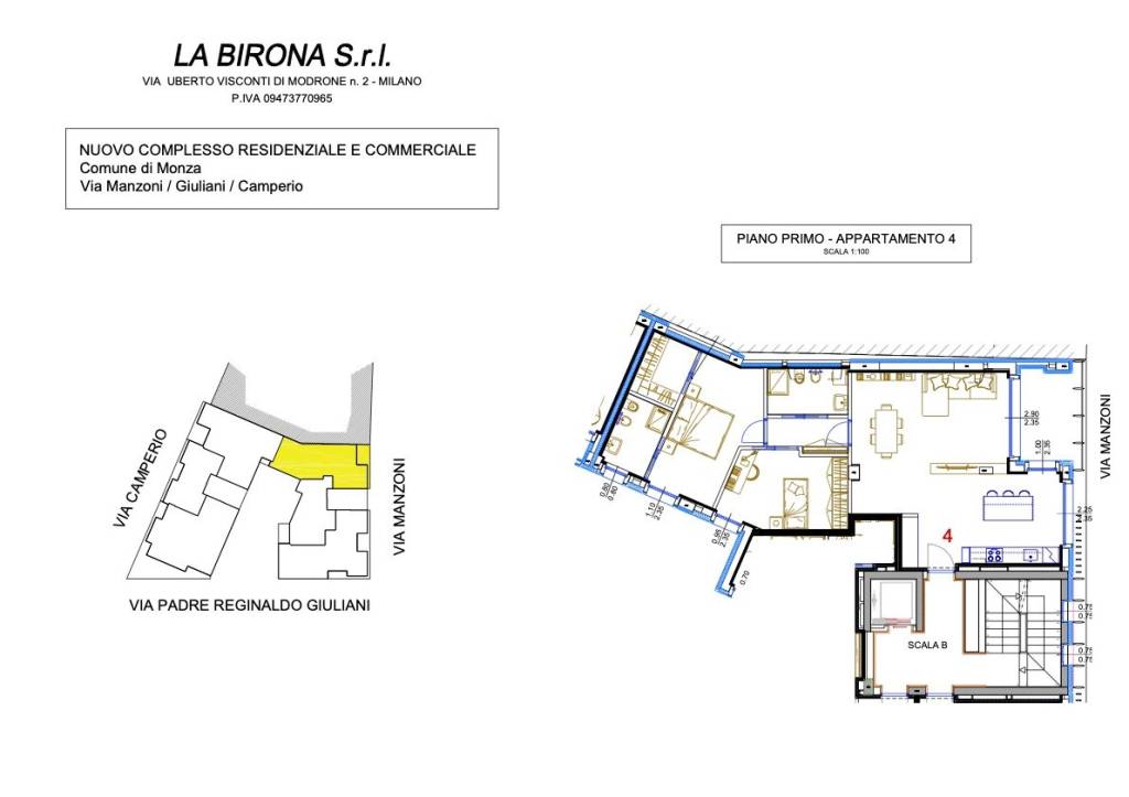 LA BIRONA-App. 4 - Piano 1°