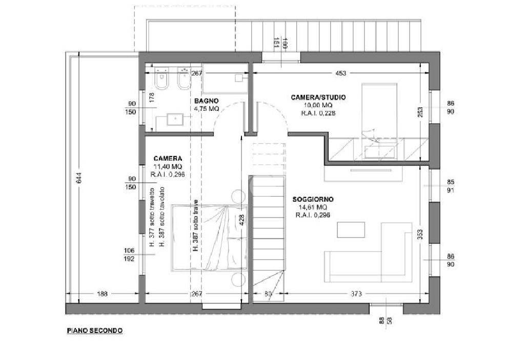 Ipotesi plani 1° piano