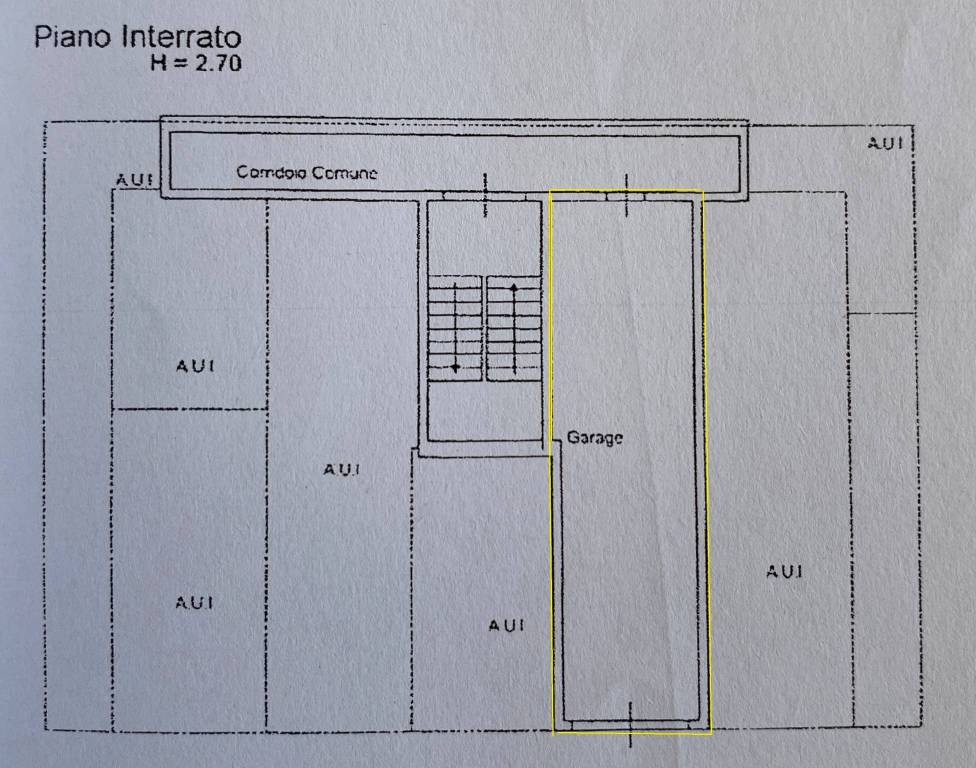 Planimetria garage