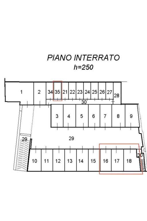 Planimetria Piano Interrato