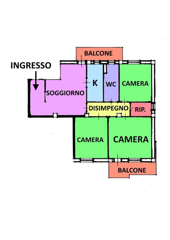 Pln via Sbano colorata