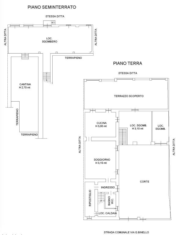 planimetria piano S1-T