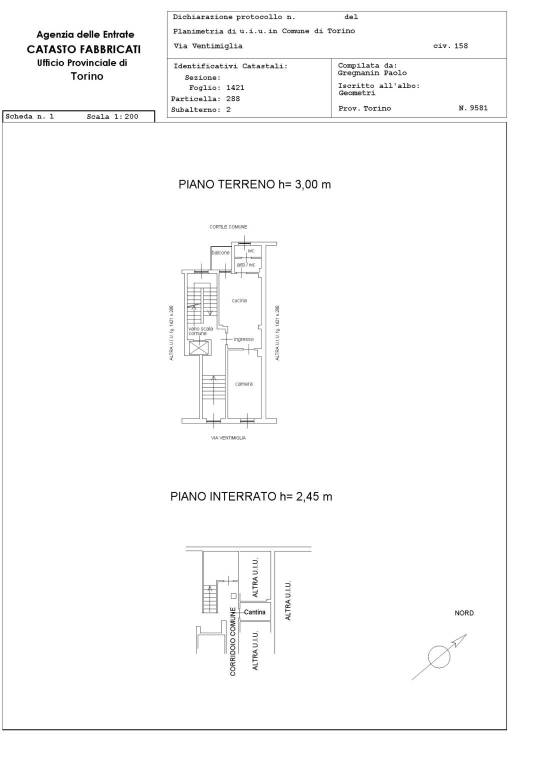 PLANIMETRIA ALLOGGIO 1