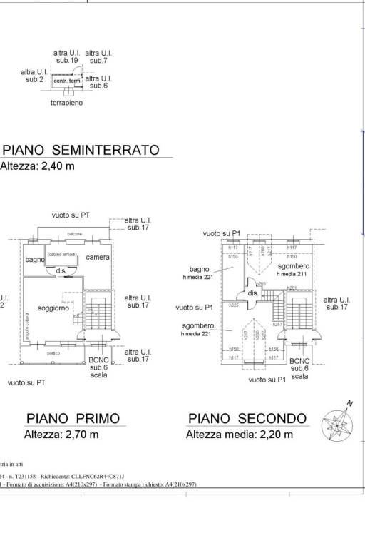 PIANO PRIMO PIù MANSARDA