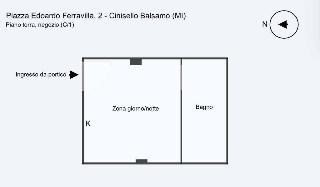 Planimetria Piazza E.Ferravilla, 2 - Cinisello