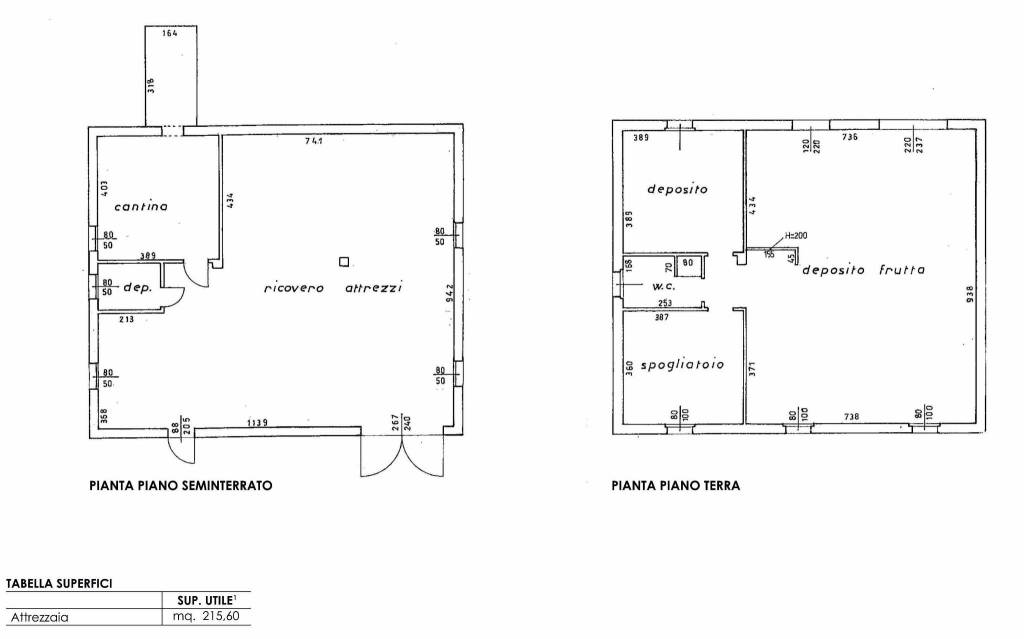 Planimetria fabbricato 2