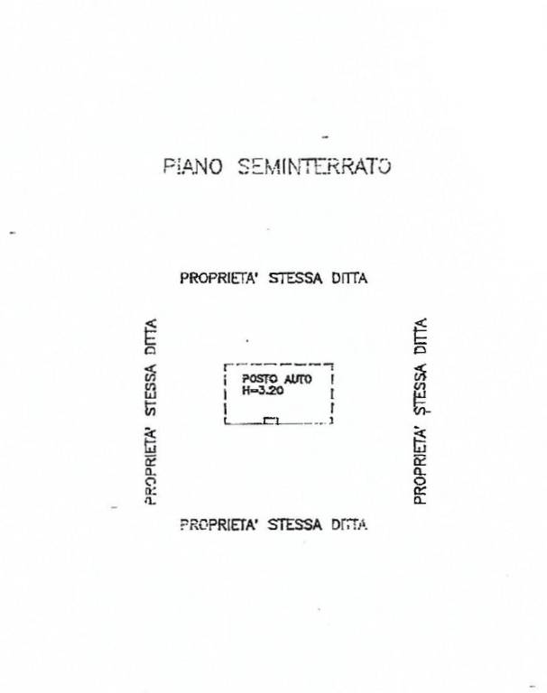 Planimetria posto auto