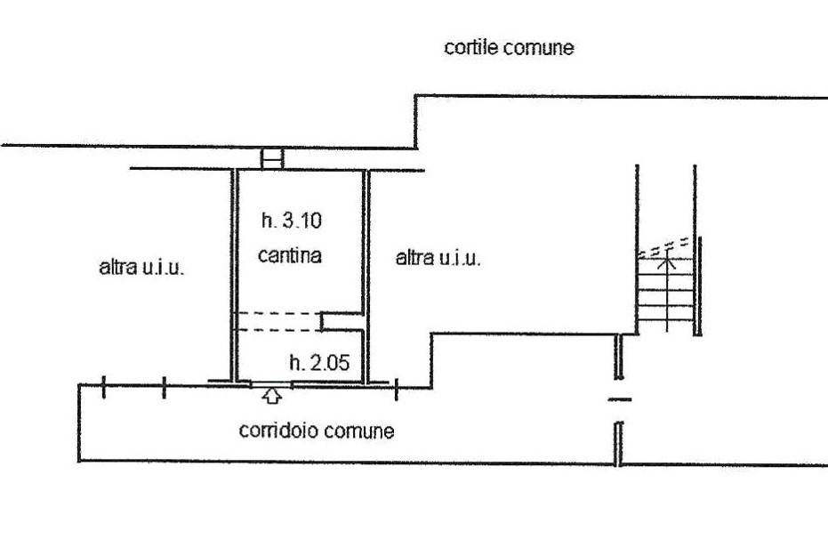 planimetria cantina per pubblicità