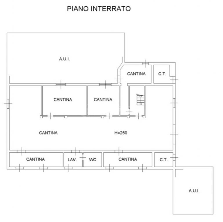 PLANIMETRIA PIANO SEMINTERRATO