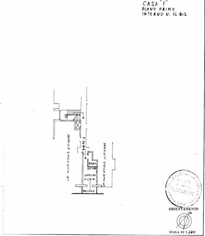 Planimetria monolocale