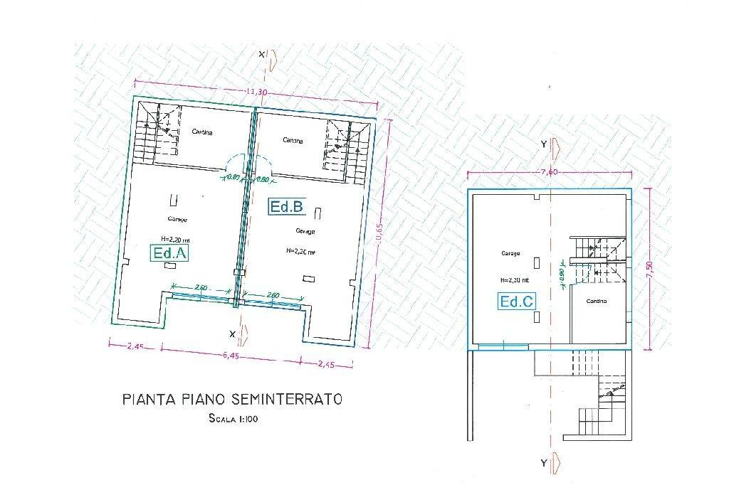 planimetria piano seminterrato