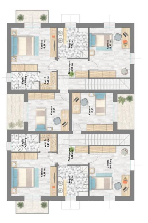 ESECUTIVO BINATA-PIANTA PP2