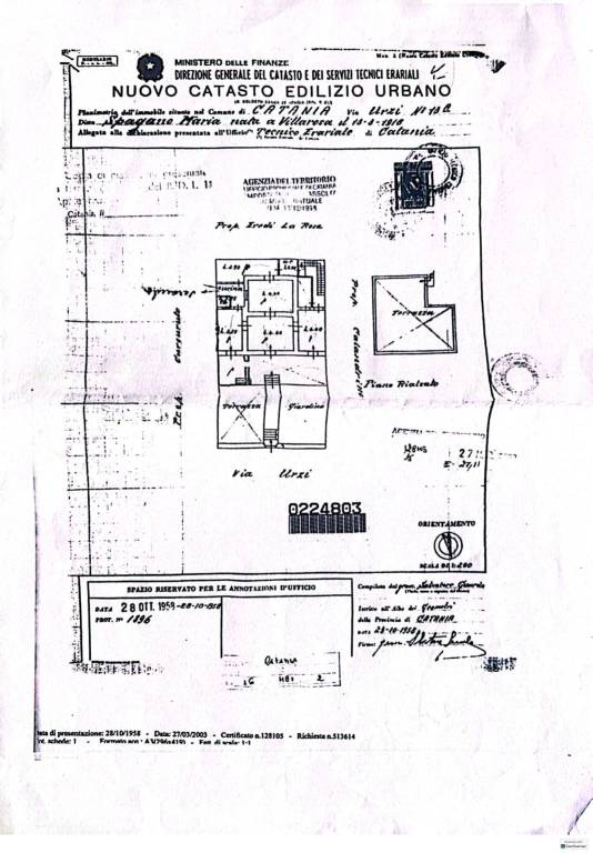 PLANIMETRIE Villa Via Urzi 13 1