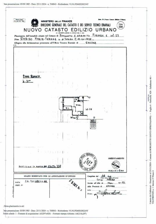 Planimetria Losanna 1