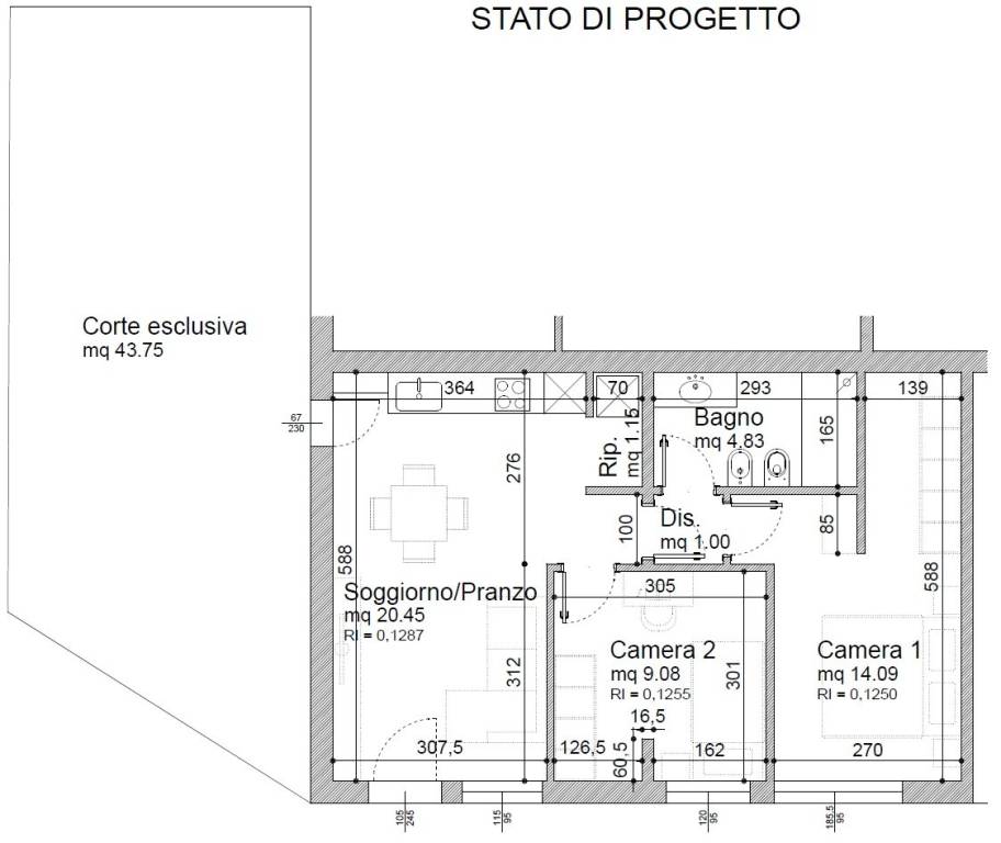 Planimetria PROGETTO GIARDINO