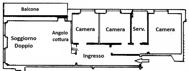 Planimetria 3 camere