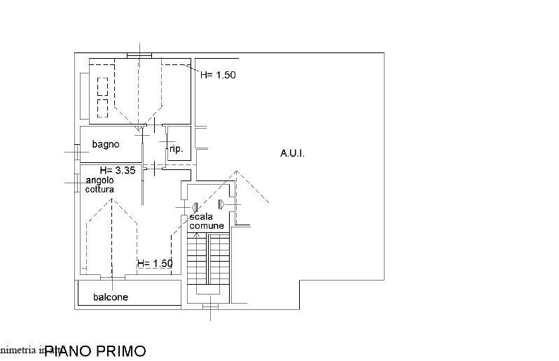 planimetria bilocale Binago