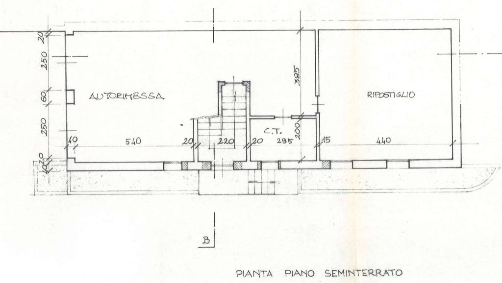 PIANTA PIANO SEMINTERRATO