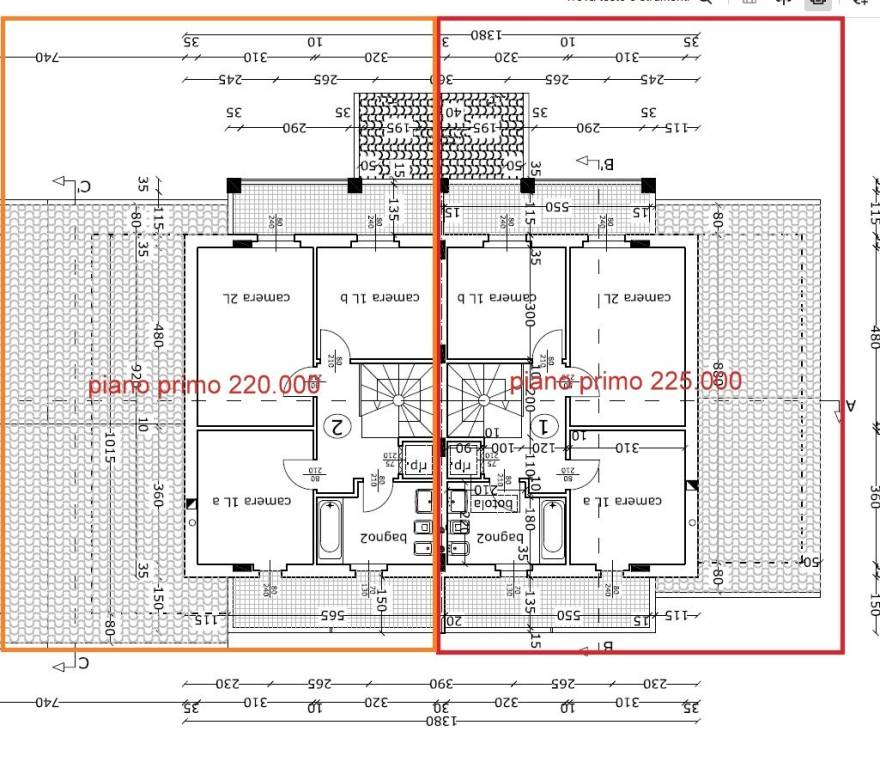 pianta 220 225 piano primo