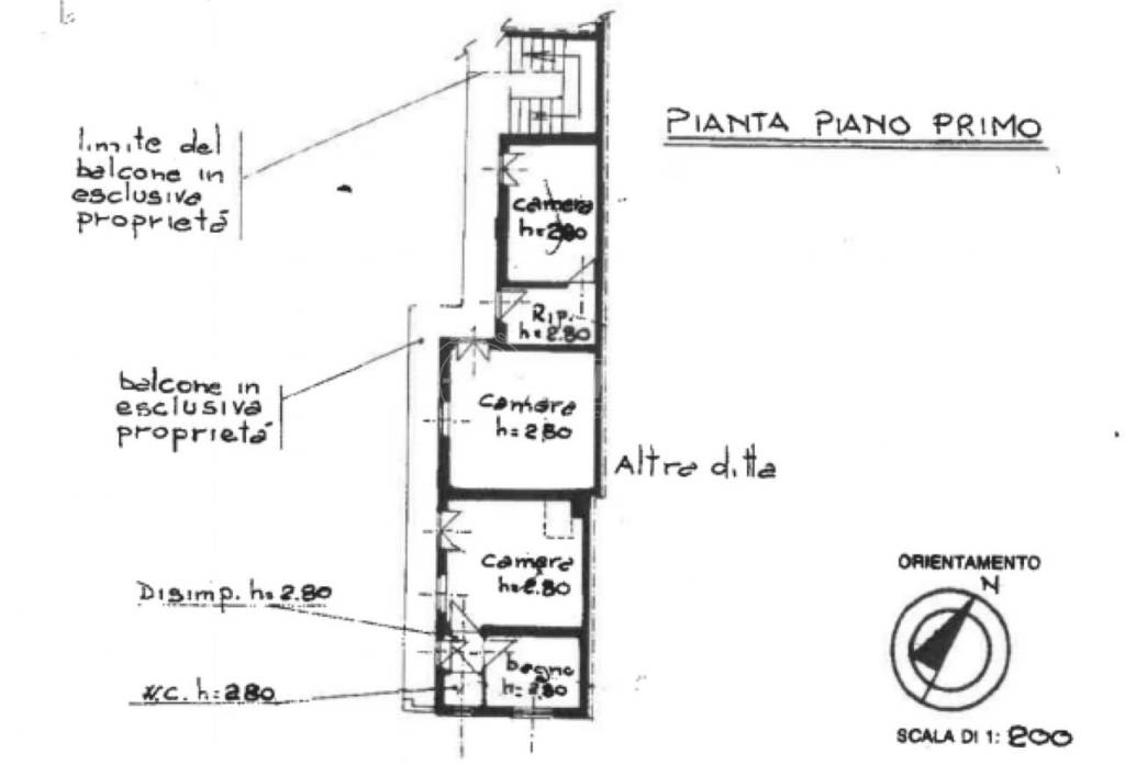 Planimetria primo piano