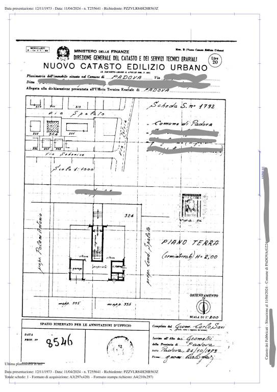 planimetria pellegrinelli box 1