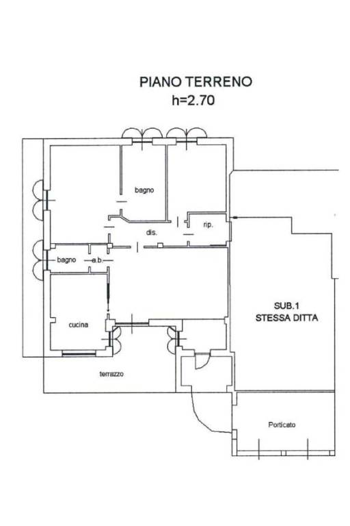 NEIVE 370.000K PLANIMETRIA ABITAZIONE SU PIANO UNI