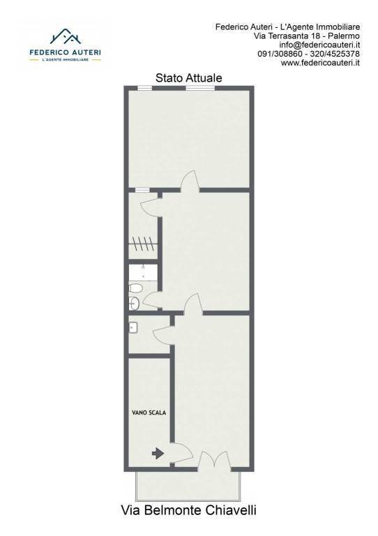 Floorplan letterhead - Via Belmonte Chiavelli - St