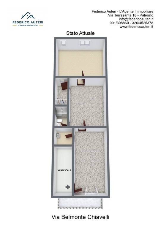 Floorplan letterhead - Via Belmonte Chiavelli - St