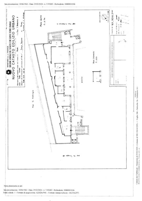 Plan Piazza Sant'Ambrogio 1